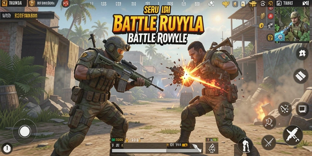 Gameplay seru di pulau pertempuran 2739 menunjukkan aksi mendebarkan.