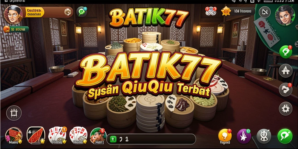 Tampilan gameplay QiuQiu yang menarik di BATIK77.