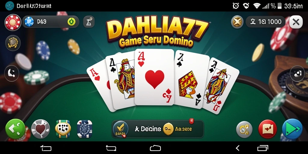 Tampilan gameplay menyenangkan dari DAHLIA77 dengan pemain yang kompetitif.
