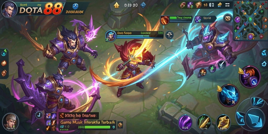 Gameplay seru DOTA88 yang melibatkan permainan musik.
