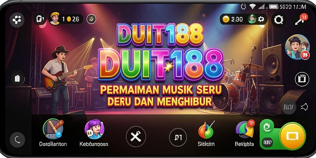 Screenshot gameplay DUIT188 dengan berbagai lagu menarik.