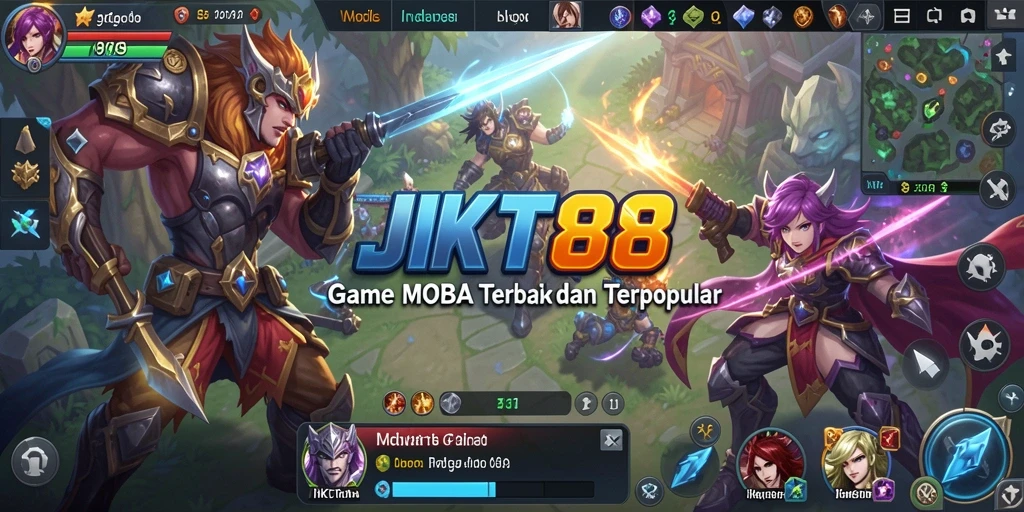 Tampilan gameplay mendebarkan dari JKT88 saat pertarungan berlangsung.