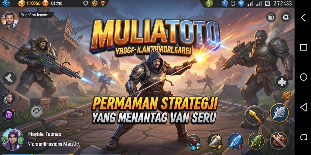 Tampilan utama gameplay MULIATOTO yang strategis dan mendebarkan.