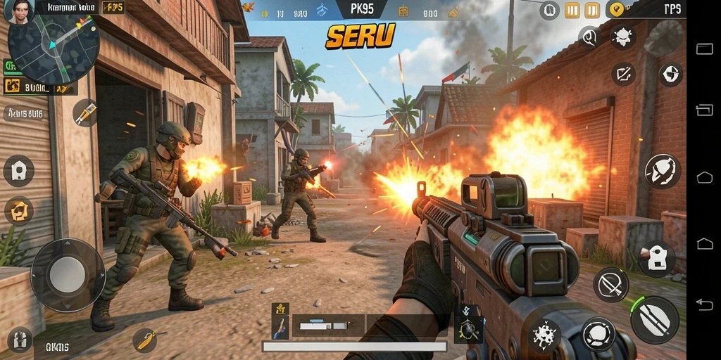 Tampilan dinamis dari gameplay PK95 yang menegangkan.