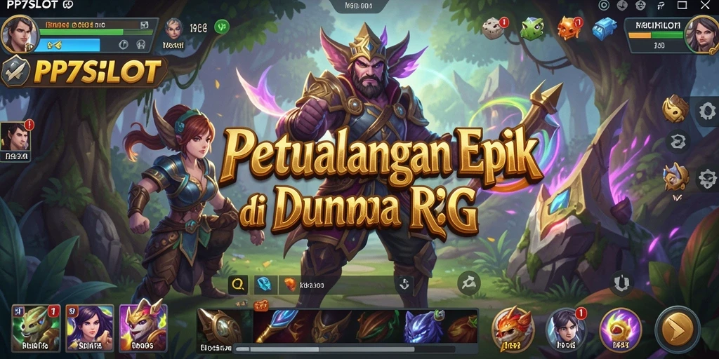 Screenshot gameplay PP7SLOT menampilkan aksi seru dalam petualangan RPG.