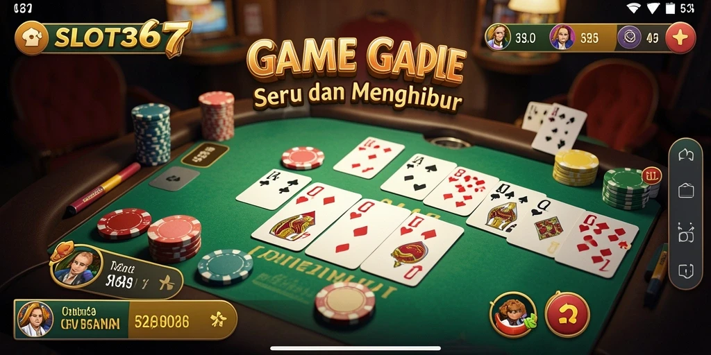 Gameplay SLOT367 yang seru dan penuh strategi Gaple.