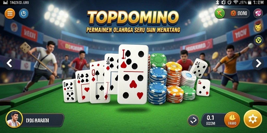 Gameplay menarik dari TOPDOMINO dengan berbagai mode permainan.