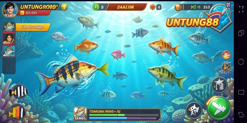 Gameplay UNTUNG88 yang seru saat berburu ikan.