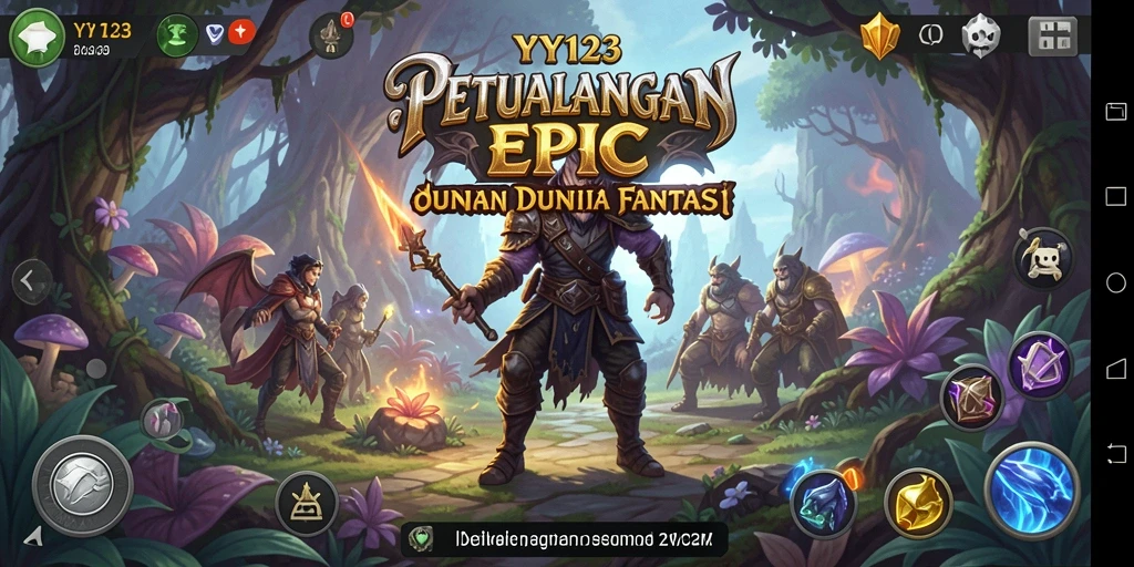 Tampilan screenshot game YY123 menampilkan pertarungan epik dan grafis yang memukau.